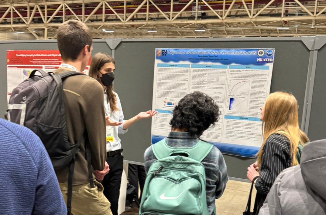 Presenting Poster to Judges